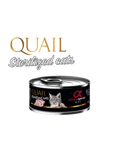 ALPHA SPIRIT Codorniz para Gatos esterilizados